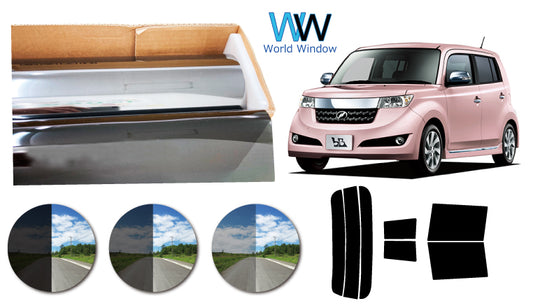 プラススモーク(原着ハードコートタイプ)  トヨタ bB (QNC20/21/25)カット済みカーフィルム リアセット スモークフィルム 車検対応