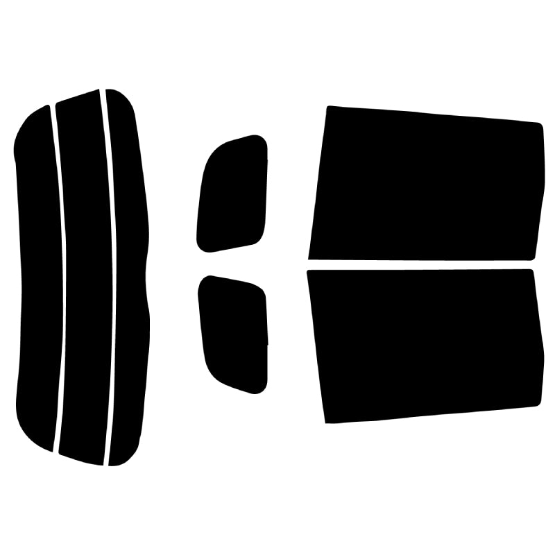 【ノーマルスモーク (ハードコートフィルム) 】 トヨタ イスト (NCP60/61/65) カット済みカーフィルム リアセット スモークフィルム