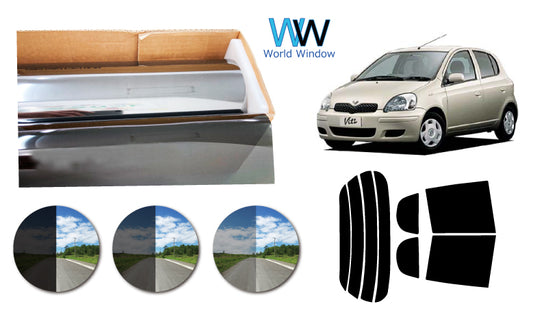 プラススモーク(原着ハードコートタイプ)  トヨタ   ヴィッツ 5ドア  (SCP10・13/NCP10・13・15)カット済みカーフィルム リアセット スモークフィルム 車検対応