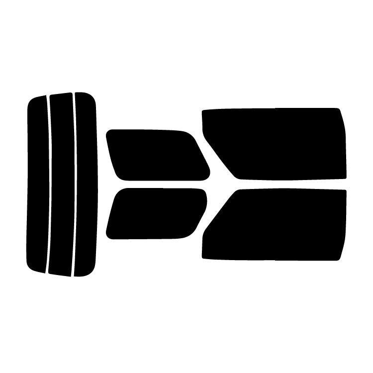 プラススモーク(原着ハードコートタイプ) トヨタ  ヴェルファイア  (GGH20W/GGH25W/ANH20W/ANH25W/ATH20W) カット済みカーフィルム リアセット スモークフィルム 車検対応