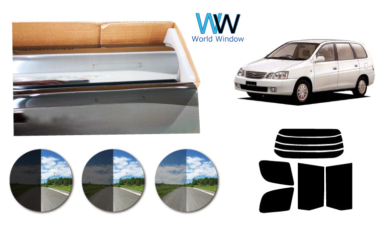 プラススモーク(原着ハードコートタイプ) トヨタ ガイア (SXM10G・15G/CXM10G/ACM10G・15G)カット済みカーフィルム リアセット スモークフィルム 車検対応