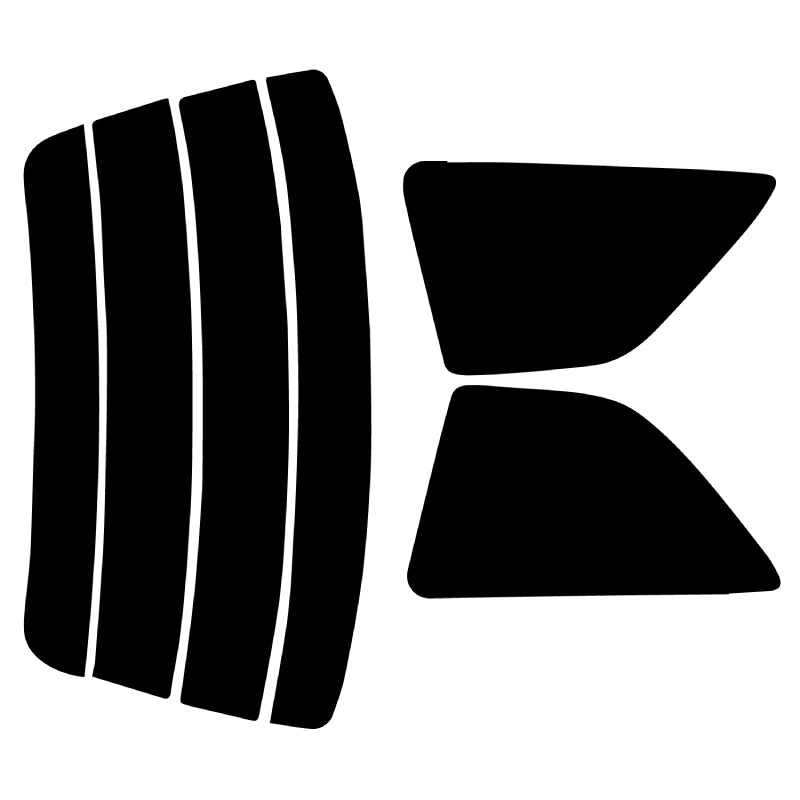 プラススモーク(原着ハードコートタイプ) トヨタ カローラII 3ドア (NL50/EL51・53・55)カット済みカーフィルム リアセット スモークフィルム 車検対応