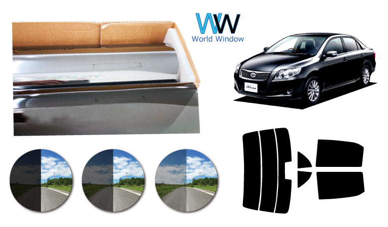 プラススモーク(原着ハードコートタイプ) トヨタ カローラアクシオ (ZRE142・144/NZE141・144)カット済みカーフィルム リアセット スモークフィルム 車検対応