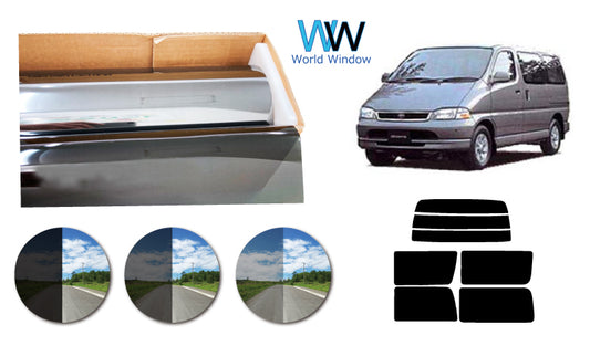 プラススモーク(原着ハードコートタイプ)  トヨタ  グランビア 4D前期  (RCH11W/KCH10W・12K/VCH10W・16W)カット済みカーフィルム リアセット スモークフィルム 車検対応