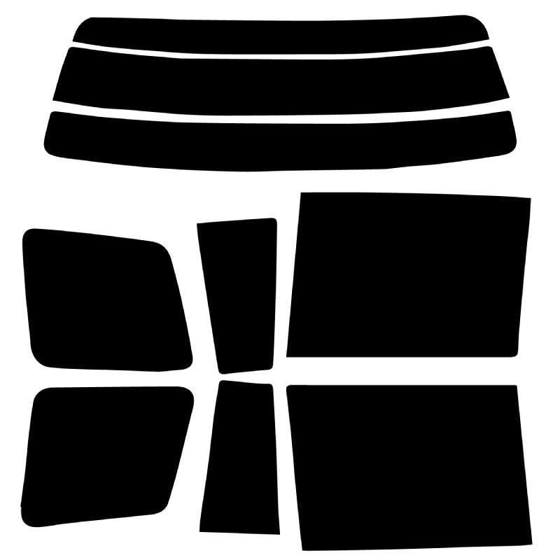 プラススモーク(原着ハードコートタイプ)  トヨタ  クルーガV (MCU20W・25W/ACU20W・25W)カット済みカーフィルム リアセット スモークフィルム 車検対応