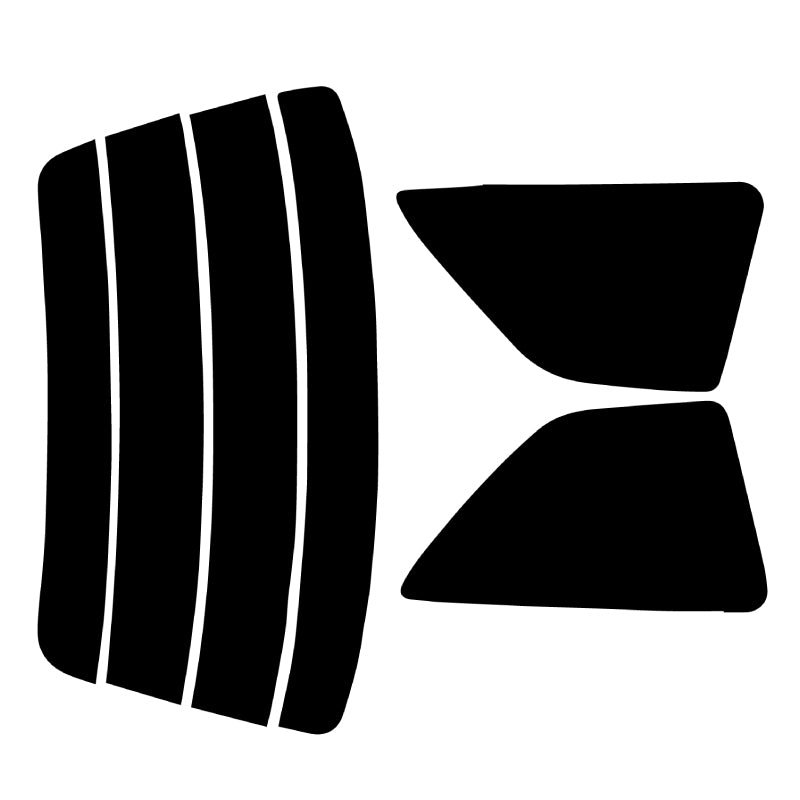 プラススモーク(原着ハードコートタイプ) トヨタ コルサ 3ドアハッチバック (NL50/EL51・53・55)カット済みカーフィルム リアセット スモークフィルム 車検対応