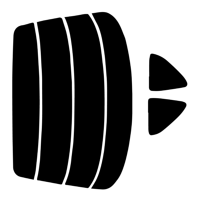 プラススモーク(原着ハードコートタイプ) トヨタ サイノス (EL44)カット済みカーフィルム リアセット スモークフィルム 車検対応