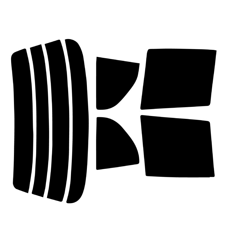 プラススモーク(原着ハードコートタイプ)  トヨタ スターレット  5ドア (NP90/EP91・95)カット済みカーフィルム リアセット スモークフィルム 車検対応