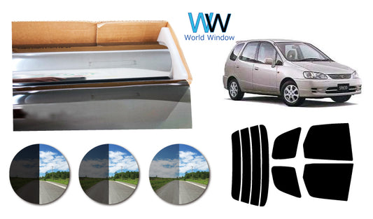 プラススモーク(原着ハードコートタイプ)  トヨタ スパシオ  (AE111N・115N)カット済みカーフィルム リアセット スモークフィルム 車検対応