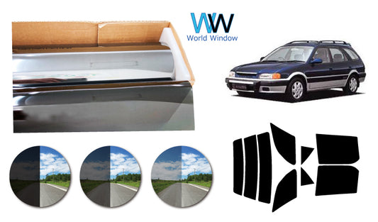 プラススモーク(原着ハードコートタイプ)  トヨタ スプリンターカリブ  (AE111G・114G・115G)カット済みカーフィルム リアセット スモークフィルム 車検対応