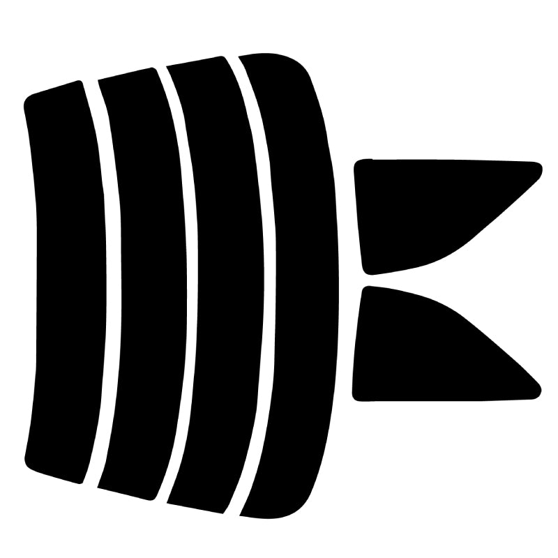 プラススモーク(原着ハードコートタイプ)  トヨタ スプリンタートレノ クーペ  (AE110・111)カット済みカーフィルム リアセット スモークフィルム 車検対応