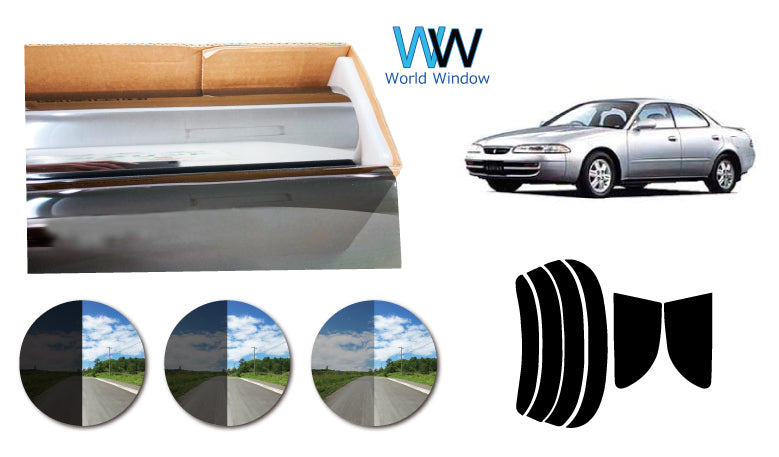 プラススモーク(原着ハードコートタイプ) トヨタ スプリンターマリノ (AE100・101)カット済みカーフィルム リアセット スモークフィルム 車検対応