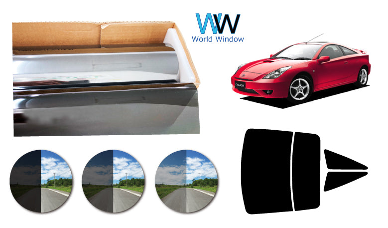 プラススモーク(原着ハードコートタイプ) トヨタ セリカ 3ドア (ZZT230・231)カット済みカーフィルム リアセット スモークフィルム 車検対応