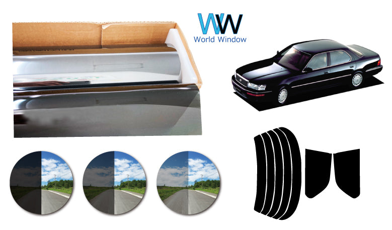 プラススモーク(原着ハードコートタイプ) トヨタ セルシオ (UCF10・11)カット済みカーフィルム リアセット スモークフィルム 車検対応