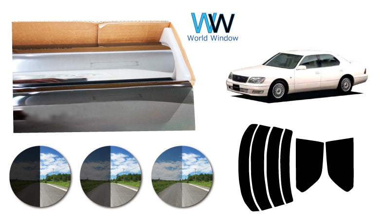 プラススモーク(原着ハードコートタイプ) トヨタ セルシオ (UCF20・21)カット済みカーフィルム リアセット スモークフィルム 車検対応