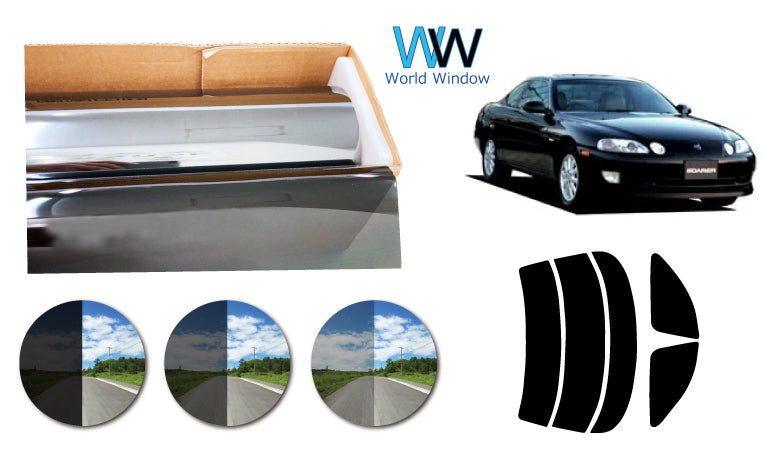 プラススモーク(原着ハードコートタイプ) トヨタ ソアラ (UZZ30・31・32/JZZ30・31)カット済みカーフィルム リアセット スモークフィルム 車検対応