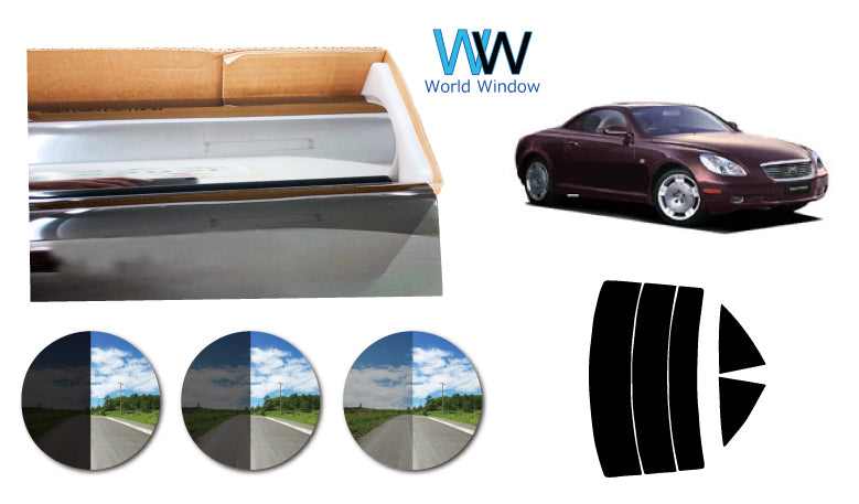 プラススモーク(原着ハードコートタイプ) トヨタ ソアラ (UZZ40)カット済みカーフィルム リアセット スモークフィルム 車検対応