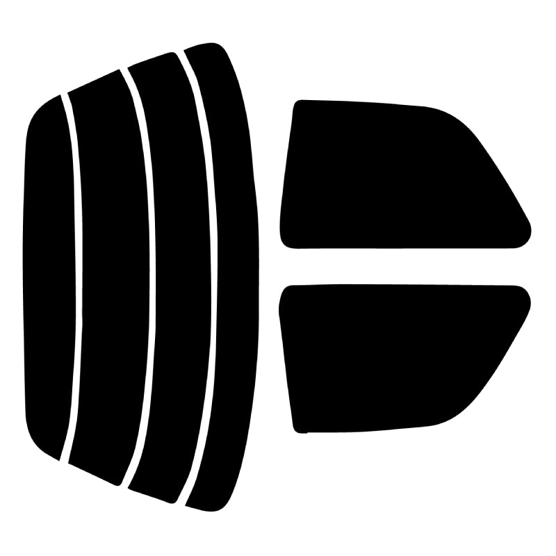 プラススモーク(原着ハードコートタイプ) トヨタ ターセル 3ドアハッチバック (NL40/EL41・43・45)カット済みカーフィルム リアセット スモークフィルム 車検対応