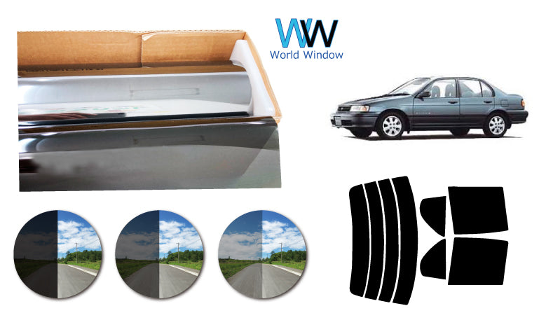 プラススモーク(原着ハードコートタイプ) トヨタ ターセル 4ドア (NL40/EL41・43・45)カット済みカーフィルム リアセット スモークフィルム 車検対応