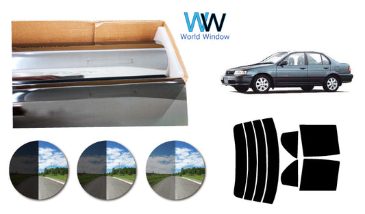 プラススモーク(原着ハードコートタイプ)  トヨタ   ターセル 4ドア (NL40/EL41・43・45)カット済みカーフィルム リアセット スモークフィルム 車検対応