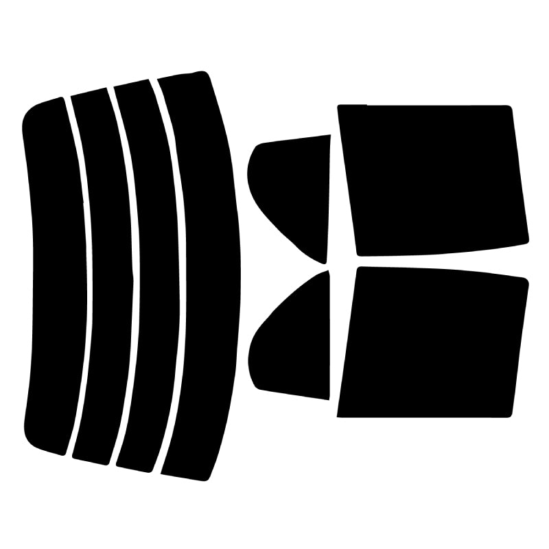 プラススモーク(原着ハードコートタイプ) トヨタ ターセル 4ドア (NL40/EL41・43・45)カット済みカーフィルム リアセット スモークフィルム 車検対応