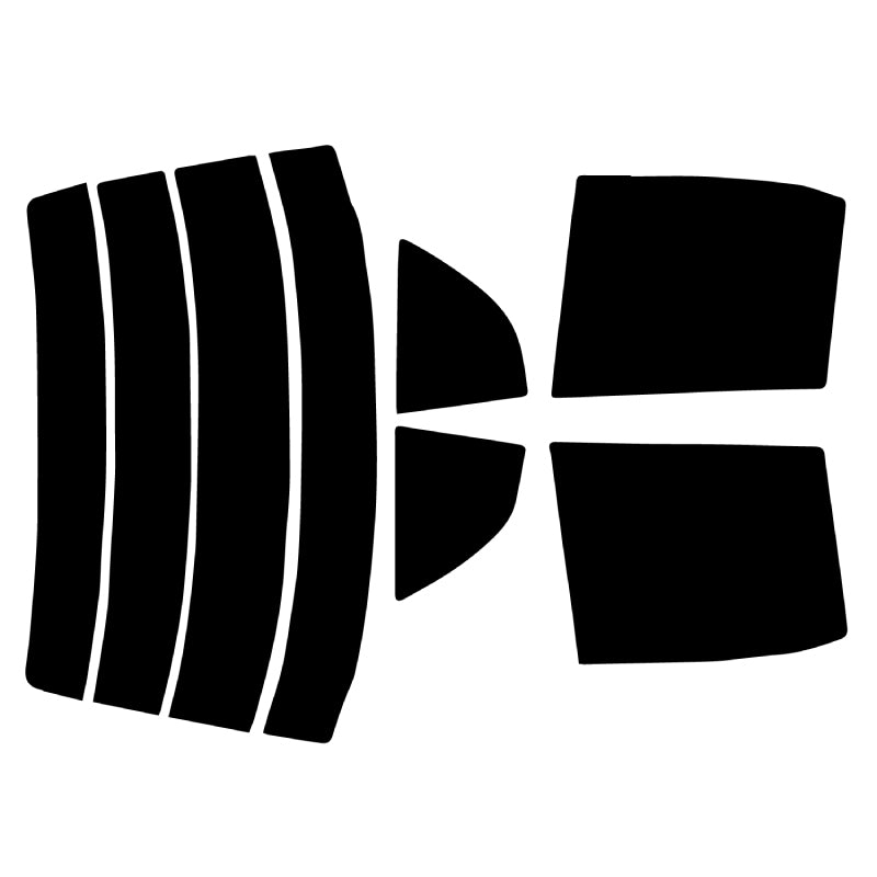 プラススモーク(原着ハードコートタイプ) トヨタ ターセル 4ドア (NL50/EL51・53・55)カット済みカーフィルム リアセット スモークフィルム 車検対応