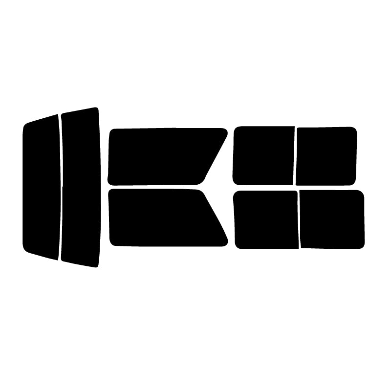 【ノーマルスモーク (ハードコートフィルム) 】 タウンエースバン(ハイルーフ) 4ドア・5ドア (YR25V/KR26V・27V/CR27V・36V) カット済みカーフィルム リアセット スモークフィルム