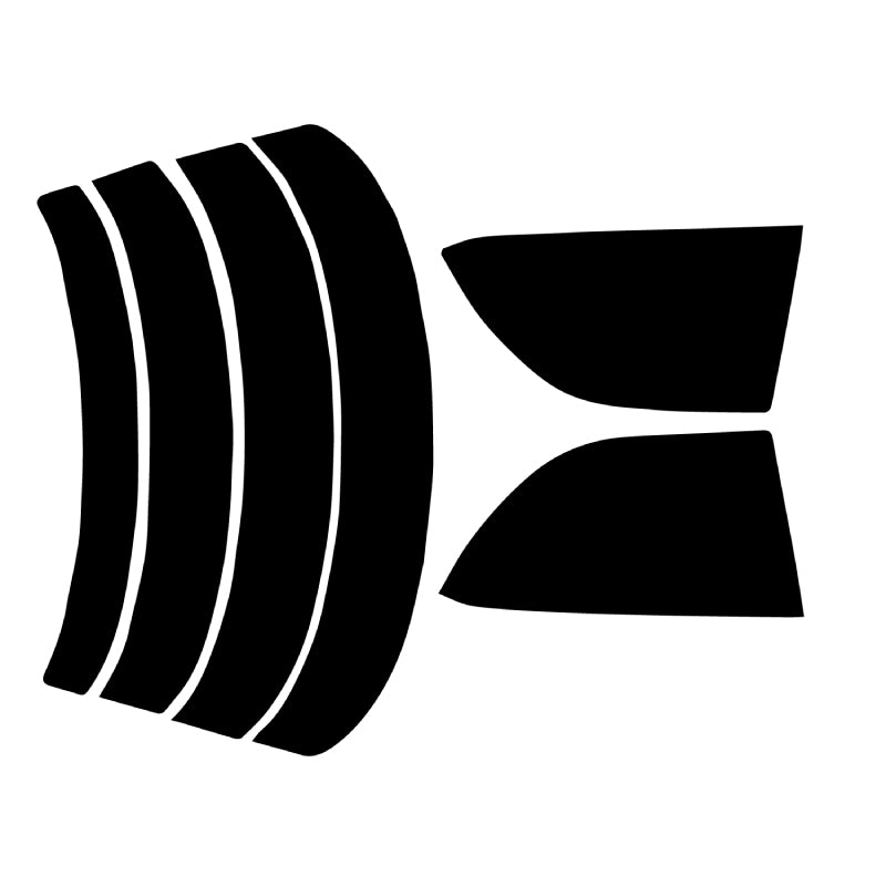 プラススモーク(原着ハードコートタイプ) トヨタ ビスタ/カムリ 4ドアハードトップ (SV/CV40~43)カット済みカーフィルム リアセット スモークフィルム 車検対応