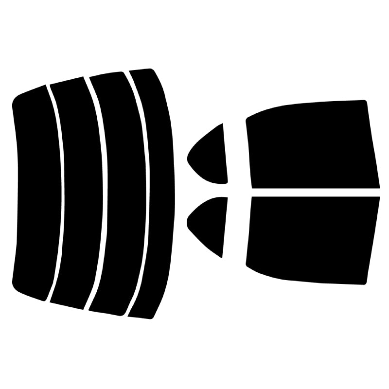 プラススモーク(原着ハードコートタイプ) トヨタ ビスタ 4ドアセダン (SV/CV40~43)カット済みカーフィルム リアセット スモークフィルム 車検対応