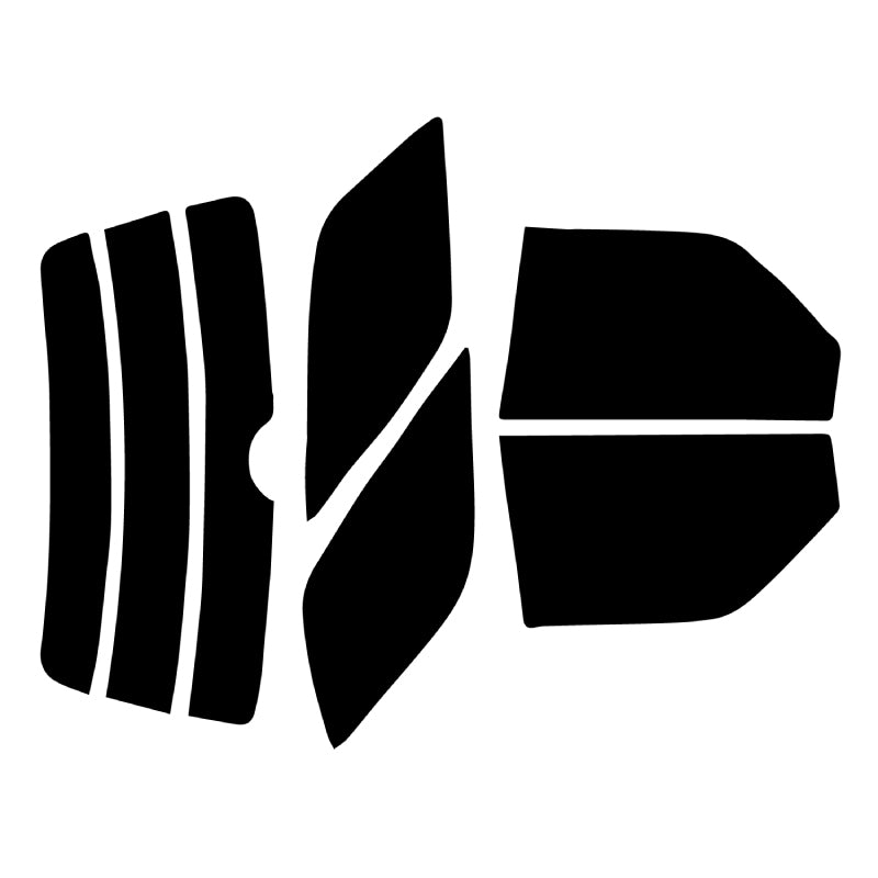 プラススモーク(原着ハードコートタイプ)  トヨタ  マークIIクオリス (SXV/MCV20・21・25)カット済みカーフィルム リアセット スモークフィルム 車検対応