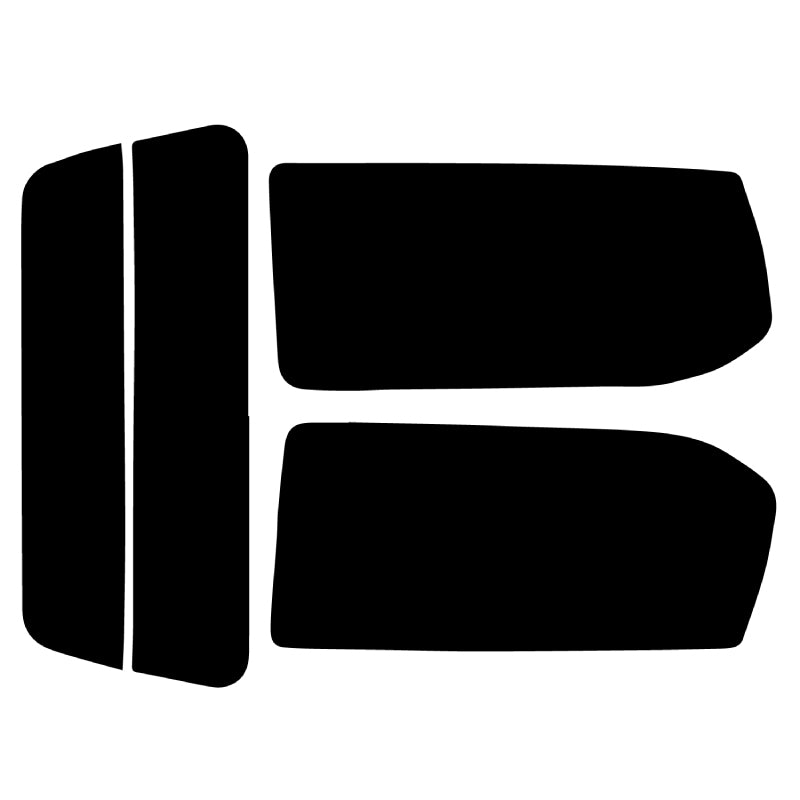 プラススモーク(原着ハードコートタイプ)  トヨタ  ランドクルーザープラド  3ドア (VZJ90W/KZJ90W/RZJ90W/KDJ90W)カット済みカーフィルム リアセット スモークフィルム 車検対応