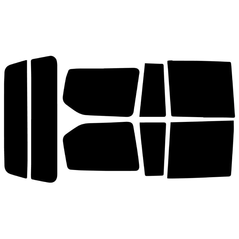 プラススモーク(原着ハードコートタイプ)  トヨタ  ランドクルーザープラド 5ドア (VZJ95W/KZJ95W/RZJ95W/KDJ95W)カット済みカーフィルム リアセット スモークフィルム 車検対応