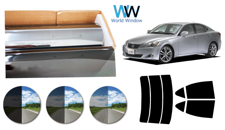 プラススモーク(原着ハードコートタイプ)  トヨタ  レクサスIS/ISF (GSE/USE20・21・25)カット済みカーフィルム リアセット スモークフィルム 車検対応