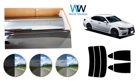 プラススモーク(原着ハードコートタイプ)  トヨタ  レクサスLS 標準 (USF/UVF40・45・46)カット済みカーフィルム リアセット スモークフィルム 車検対応