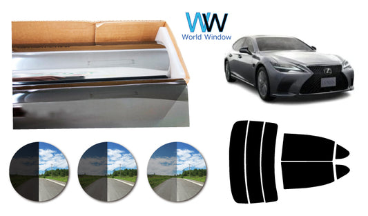 プラススモーク(原着ハードコートタイプ)  トヨタ   レクサスLS ロング  (USF/UVF40・45・46)カット済みカーフィルム リアセット スモークフィルム 車検対応