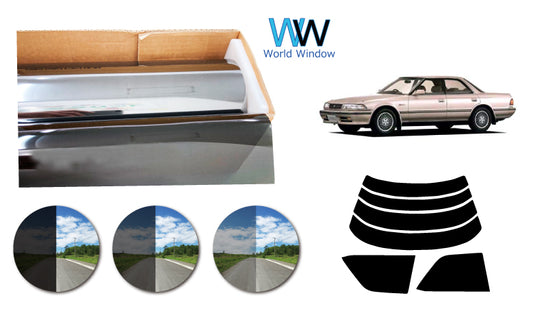 プラススモーク(原着ハードコートタイプ)  トヨタ   マーク24ドアハードトップ  (SX/MX/LX/JZX/GX80・81・83)カット済みカーフィルム リアセット スモークフィルム 車検対応