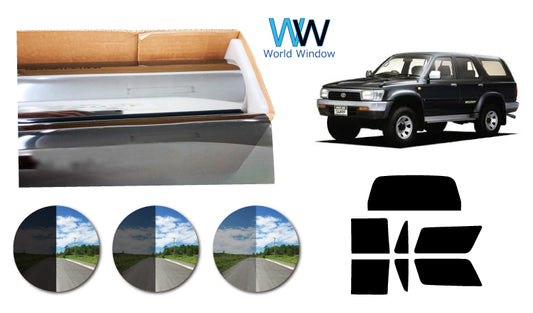 プラススモーク(原着ハードコートタイプ)  トヨタ   ハイラックスサーフ  (YN130G / LN130G・130W・131V VZN130G / KZN130G・130W)カット済みカーフィルム リアセット スモークフィルム 車検対応