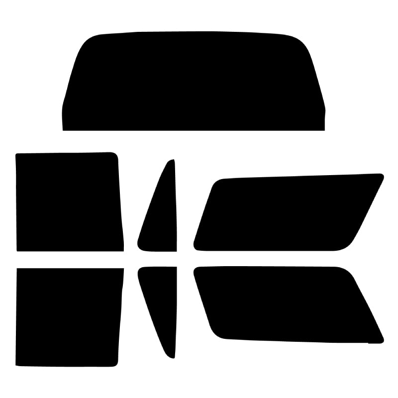 プラススモーク(原着ハードコートタイプ) トヨタ ハイラックスサーフ (YN130G / LN130G・130W・131V VZN130G / KZN130G・130W)カット済みカーフィルム リアセット スモークフィルム 車検対応