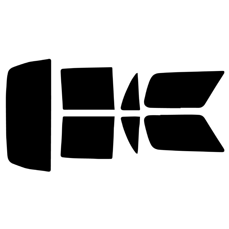 プラススモーク(原着ハードコートタイプ) トヨタ ハイラックスサーフ (VZN180W・185W / RZN180W・185W KZN185G・185W / KDN185G・185W)カット済みカーフィルム リアセット スモークフィルム 車検対応