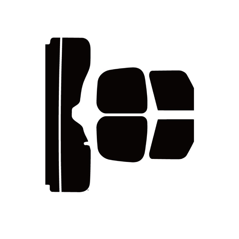 【ノーマルスモーク (ハードコートフィルム) 】トヨタ FJクルーザー (GSJ15W) カット済みカーフィルム リアセット スモークフィルム