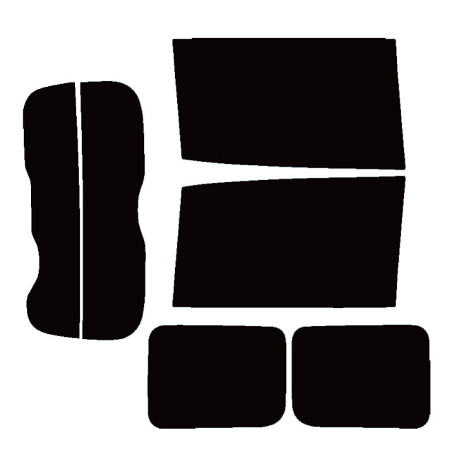 プラススモーク(原着ハードコートタイプ)  トヨタ  ノア  ヴォクシー(NOAH VOXY)  (80系 ZRR80G/ZRR80W/ZWR80G/ZRR85G/ZRR85W)カット済みカーフィルム リアセット スモークフィルム 車検対応