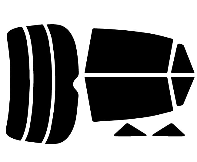 プラススモーク(原着ハードコートタイプ)  トヨタ  ハリアー  (ZSU60W ZSU65W AVU65W) カット済みカーフィルム リアセット スモークフィルム 車検対応