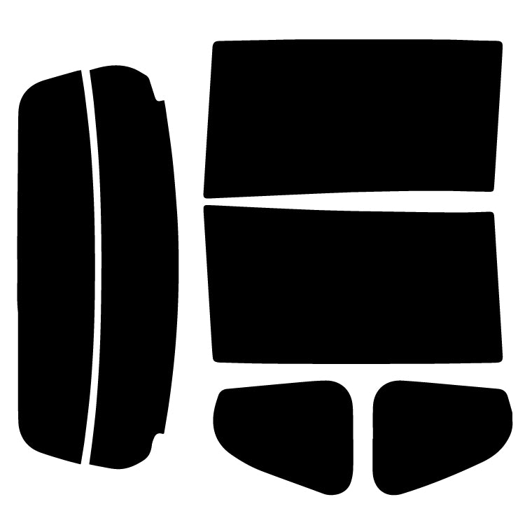 プラススモーク(原着ハードコートタイプ)  トヨタ  シエンタ Gグレード  (NCP175G (NHP170G / NSP172G / NSP170Gにも施工可能))カット済みカーフィルム リアセット スモークフィルム 車検対応