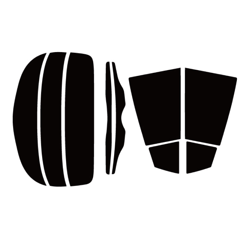 プラススモーク(原着ハードコートタイプ) トヨタ プリウス PHV プレミアム グレード (ZVW52)) カット済みカーフィルム リアセット スモークフィルム 車検対応