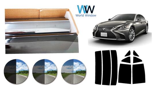 プラススモーク(原着ハードコートタイプ)  トヨタ  レクサス  (LS500 / LS500h ハイブリッド)  (GVF50 / GVF55 / VXFA50 / VXFA55)カット済みカーフィルム リアセット スモークフィルム 車検対応