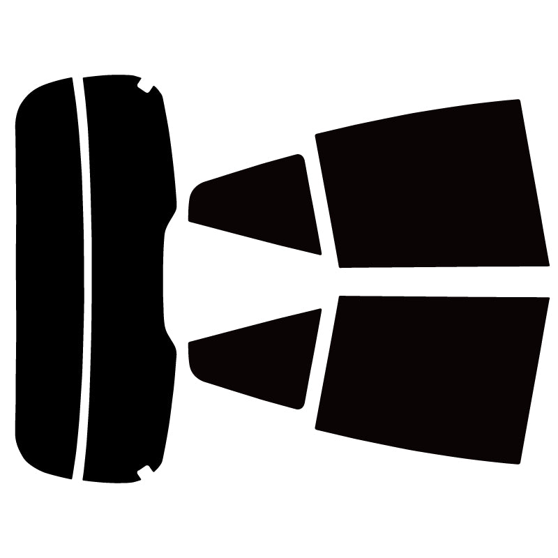 プラススモーク(原着ハードコートタイプ) トヨタ アクア(AQUA) (MXPK10/11/15/16)カット済みカーフィルム リアセット スモークフィルム 車検対応