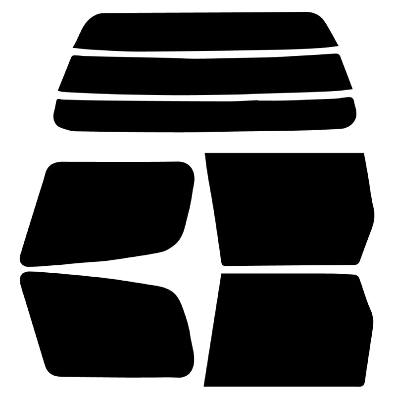 【ノーマルスモーク (ハードコートフィルム) 】ニッサン ADバン 5ドア (VY/VSY/VSNY/VEY/VFY/VFNY/MVY/MVFY10) カット済みカーフィルム リアセット スモークフィルム