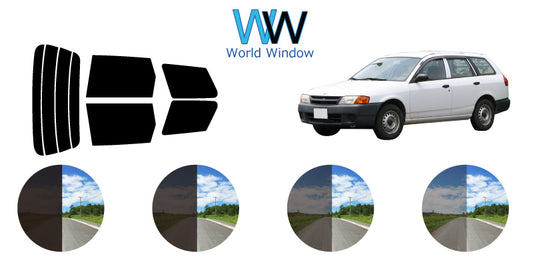 【ノーマルスモーク (ハードコートフィルム) 】ニッサン ADバン (VY/VHNY/VFY/VEY/VENY/VGY11) カット済みカーフィルム リアセット スモークフィルム