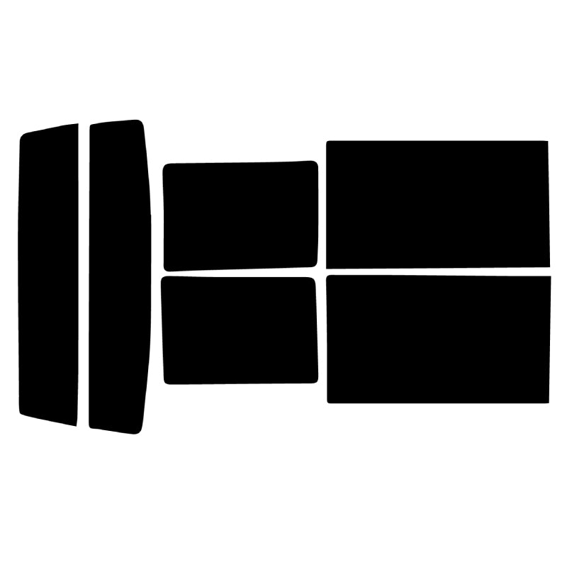 【ノーマルスモーク (ハードコートフィルム) 】 ニッサン クリッパー 5ドア (U71・72) カット済みカーフィルム リアセット スモークフィルム