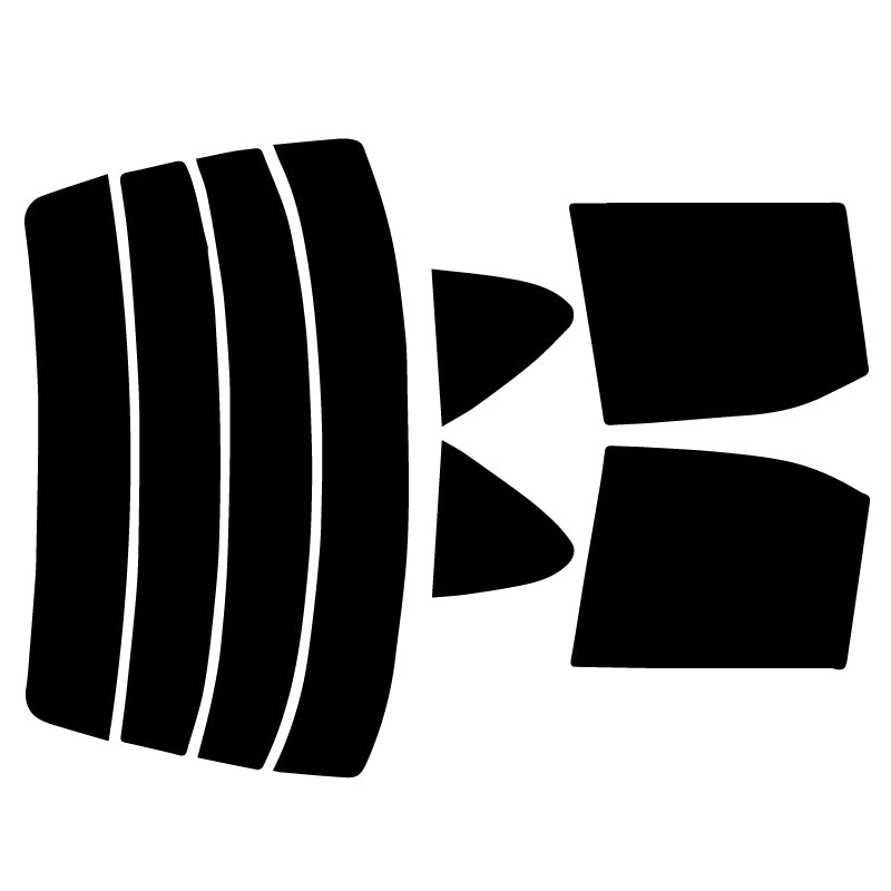 【ノーマルスモーク (ハードコートフィルム) 】ニッサン   サニー 4ドアセダン  ( QB/JB/FNB/FB/SB/B15) カット済みカーフィルム リアセット スモークフィルム